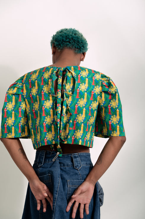 EMGEE by Get Spotted: Gabriela Top in Marilag Fabric